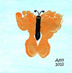 Footprint Butterflies and Handprint Chicks