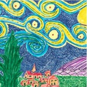 Reproduction of van Gogh's Starry Night