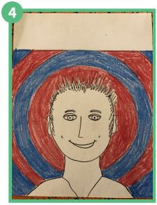 Self Portraits With A Target Art Lesson Plan