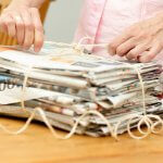 Recycle newspaper in the classroom