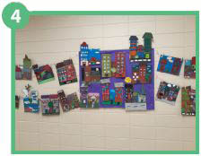 Recycled Cityscape Art Lesson Plan